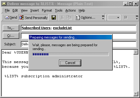 Send Personally Screenshot